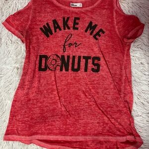 Epic Threads Red Kids Tee with Donut Print